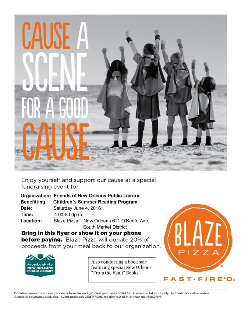 Blaze Pizza Fundraiser